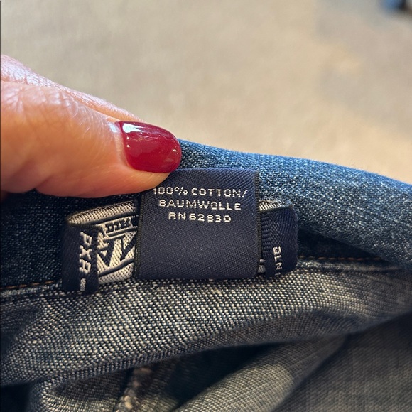 Lands' End Dark Blue Denim Jacket - Size L (14/16) - Picture 8 of 8